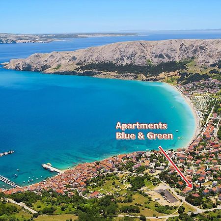 Apartments Blue And Green With Balcony Baška Kültér fotó
